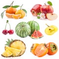 Collection of fruits Royalty Free Stock Photo