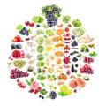 Collection of fruits and vegetables Royalty Free Stock Photo