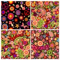 Collection of funny childish colorful hippie wallpapers