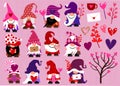 Cute Happy Seasonal Valentine Love Garden Gnomes