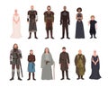 Collection of Game of Thrones fantasy novel and television adaptation male and female fictional characters. Gorgeous men