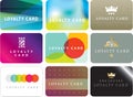 Collection of generic loyalty cards