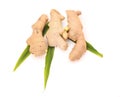 Collection of ginger root Royalty Free Stock Photo