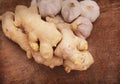 Collection of ginger root Royalty Free Stock Photo