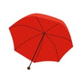 red umbrella flat illustration