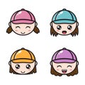 collection girls emote with different expressions