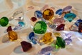 Collection of glass gems