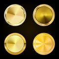 Collection gold labels for promo seals. Can be use for website,