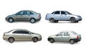 Collection of gray car Royalty Free Stock Photo