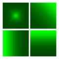 Collection of Green Gradient Backgrounds. Vector illustration. EPS 10. Royalty Free Stock Photo