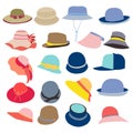 Collection of hats for men and women