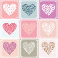 Collection heart2 Royalty Free Stock Photo