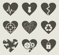 Collection heart2 Royalty Free Stock Photo