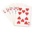 Collection of hearts poker