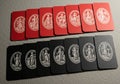 Collection of historical playing cards Royalty Free Stock Photo