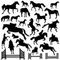 Collection of horse vector