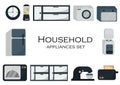 Collection of household electronic equipment