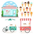 Collection of Ice Cream Design Elements