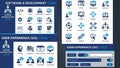 Software Development and User Experience Icons Royalty Free Stock Photo