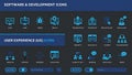 Software Development and User Experience Icons Royalty Free Stock Photo