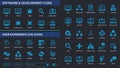 Software Development and User Experience Icons Royalty Free Stock Photo