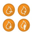 Collection icons about water needs for humans