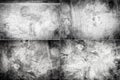 Collection of images with scratched dirty dusty copper plate texture