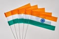 Collection of indian flags. Royalty Free Stock Photo