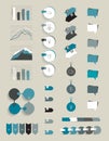 Collection of infographics elements. Royalty Free Stock Photo