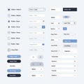 Styles display hover and active states with checkboxes and radio buttons Royalty Free Stock Photo