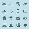Collection internet icons Royalty Free Stock Photo