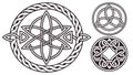 Collection of Intricate Celtic Knotwork Design Elements, vector design Generative AI Royalty Free Stock Photo