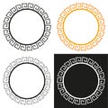 Collection of 4 isolated greek stylized frames