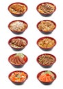 Collection of Japanese donburi