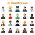 collection of job icons. Vector illustration decorative design
