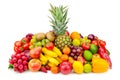 Collection juicy fruits and vegetables Royalty Free Stock Photo