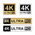 Collection of 8k Ultra Hd icon 4k Ultra Hd 2k Ultra Hd and 1080 Full Hd Resolution icon