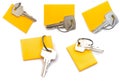 Collection keys with a blank tag Royalty Free Stock Photo