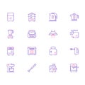 Collection of kitchen appliances icons