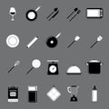 Collection of kitchen and cooking tools. Vector illustration decorative design Royalty Free Stock Photo