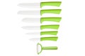 Collection of Kitchen Green Knives - Stock Image