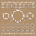 Collection lacy frame elements 5