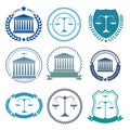 Collection of law badge designs