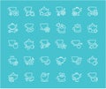 Set of Line Icons of Tea.