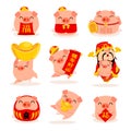 Collection of little piggy. A variety of little piggy design