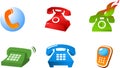 Collection of logo and icons of phones