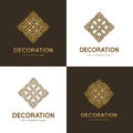 A collection of logos for interior, furniture shops, decor items and home decoration