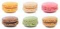Collection of macarons macaroons cookies collection dessert from