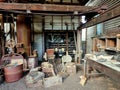 Collection of manufacturing utensils at Sovereign Hill