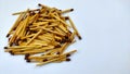 A collection of matchsticks for the needs of burning, grilling anything, this photo is suitable for background too, Example 2